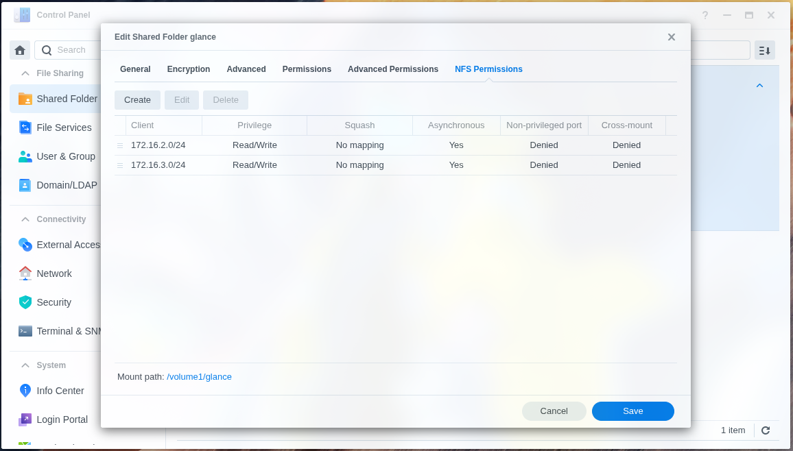 Network Binding NFS